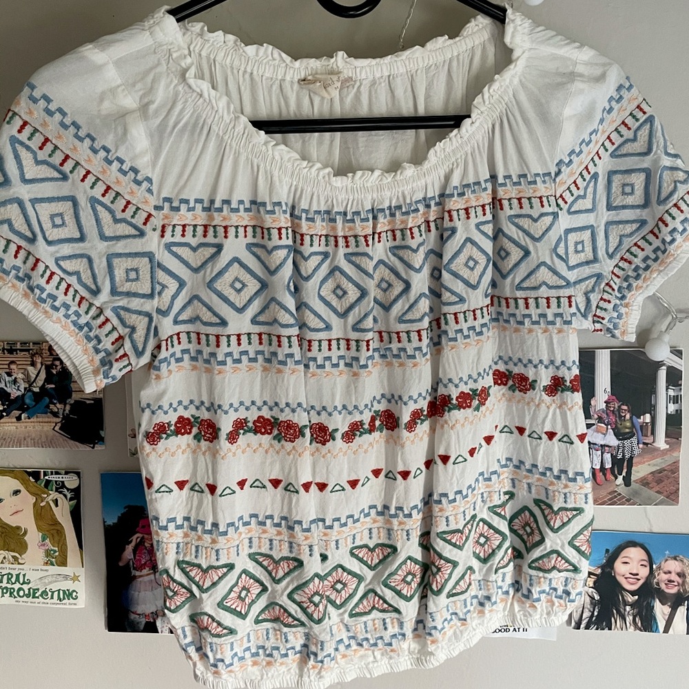 Altar’d State Boho Embroidered Top